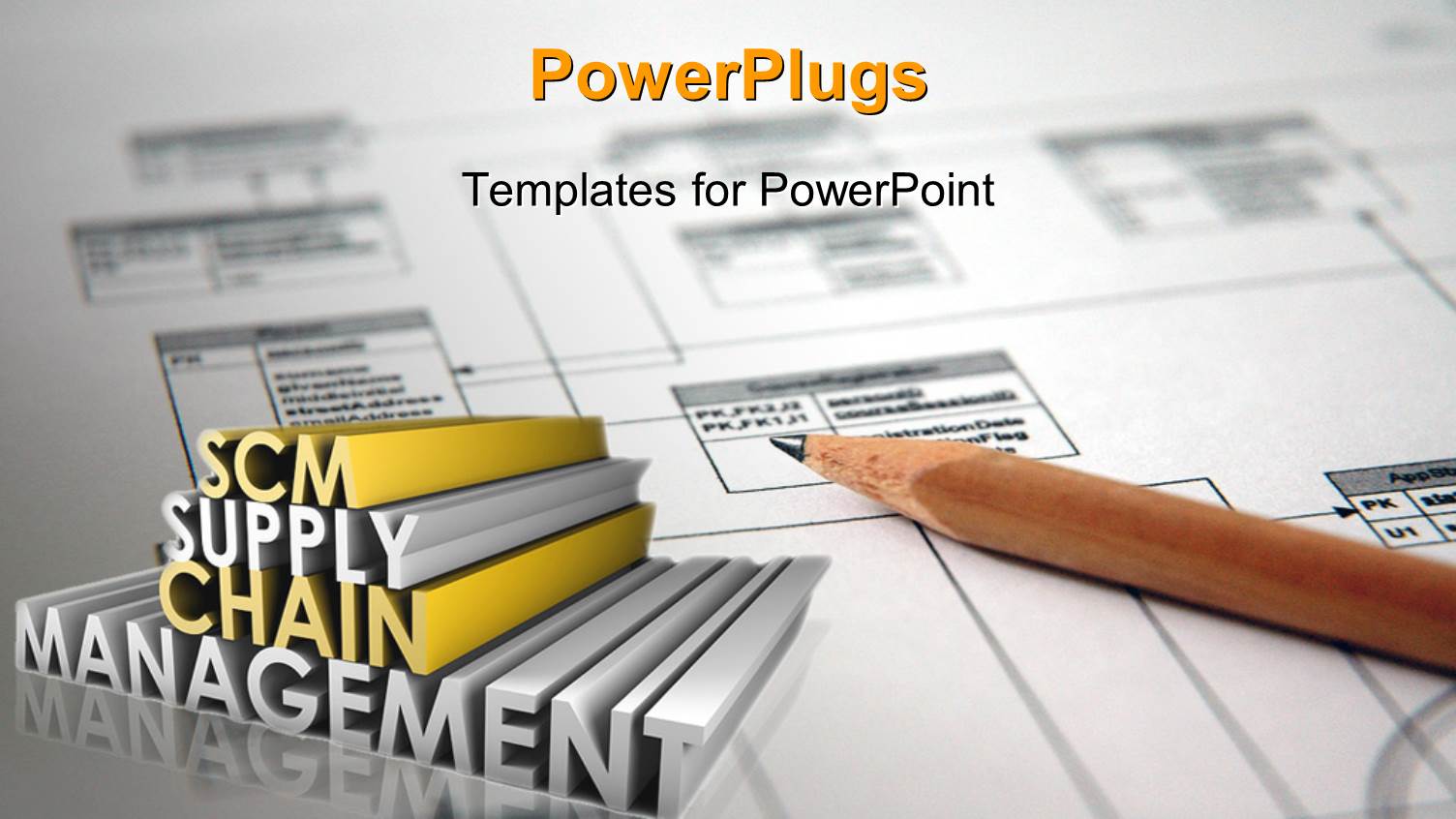 Supply Chain Management SCM Industry Keywords in 3D Over White Chart
