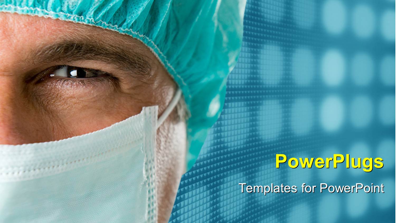 a Surgeon with a Bluish Background