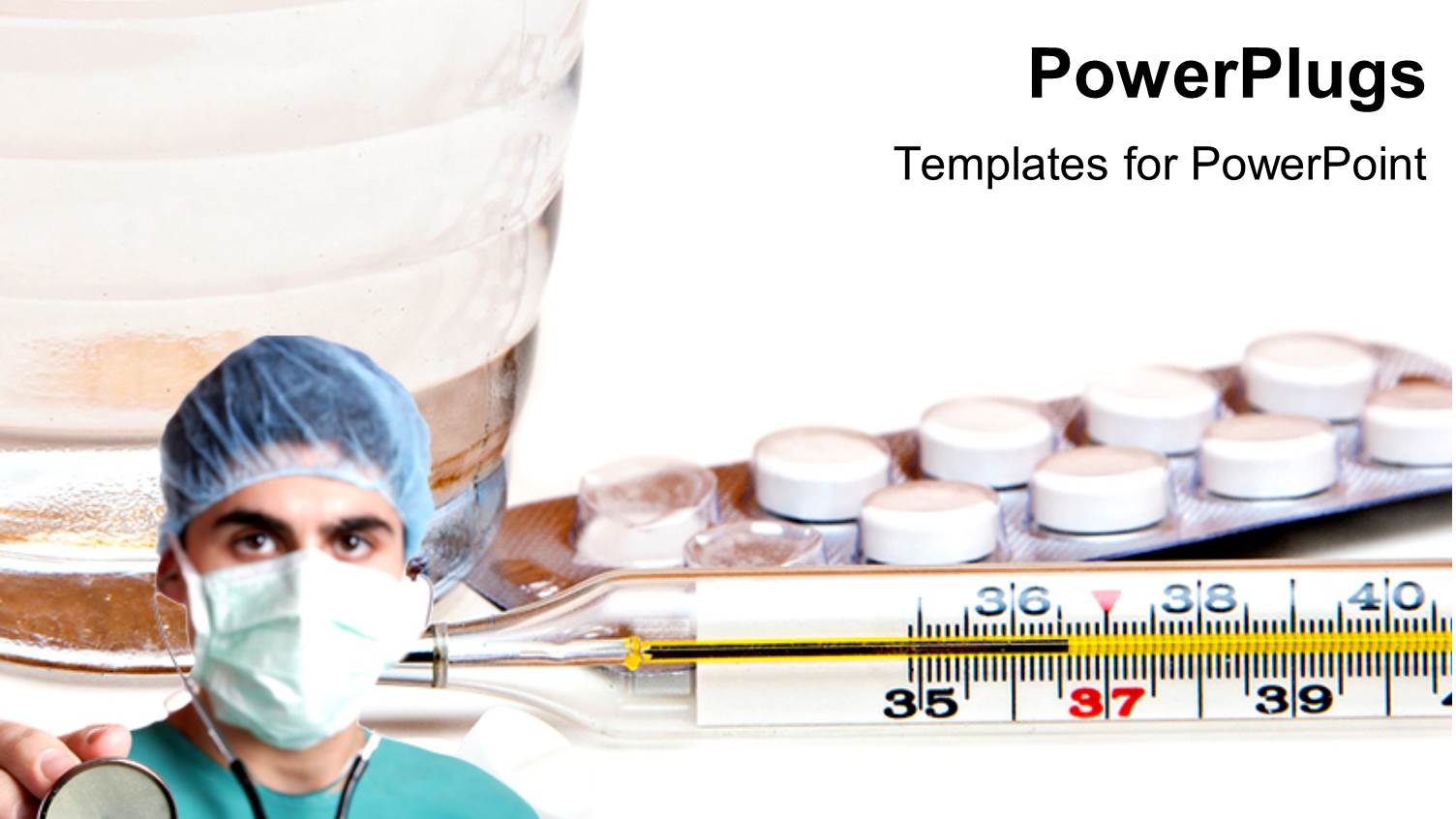 a Surgeon with a Number of Medicines in the Background