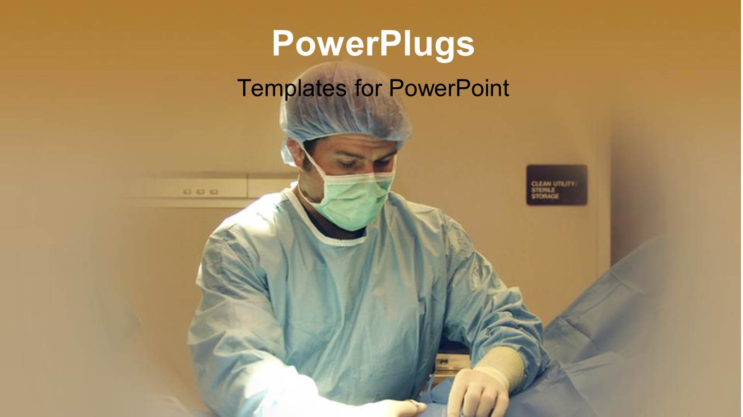 a Surgeon in an Operation Theatre with Wall in the Background