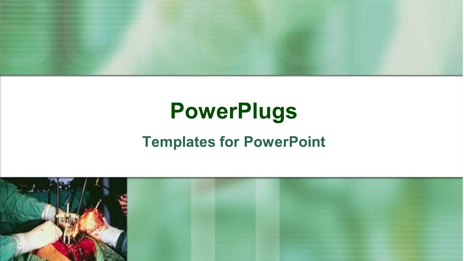 Surgeons Performing a Surgery with Greenish Background