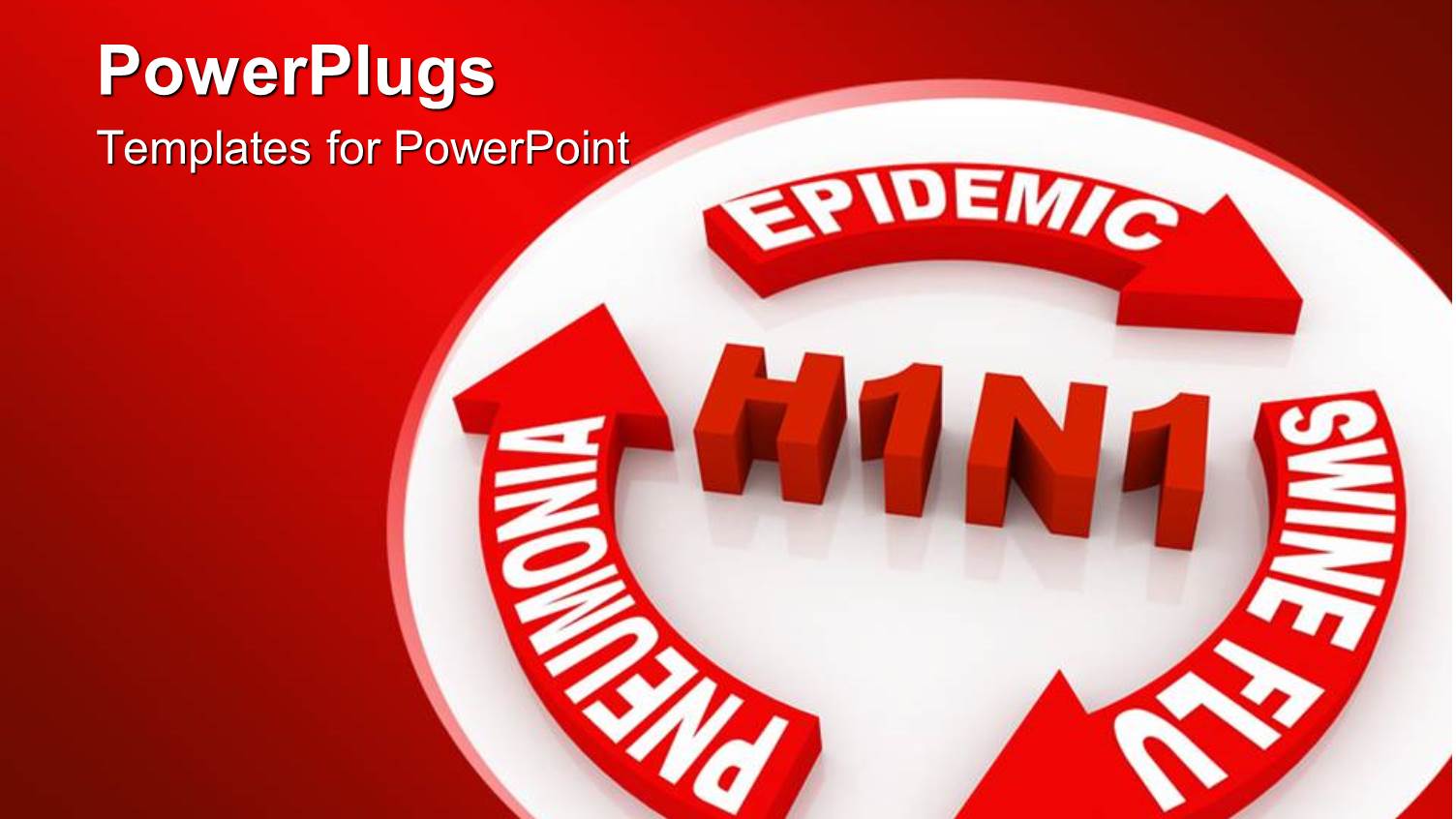 Swine Flu Infection Graphic with H1N1 and Epidemic, Wine Flu, Pneumonia Arrows