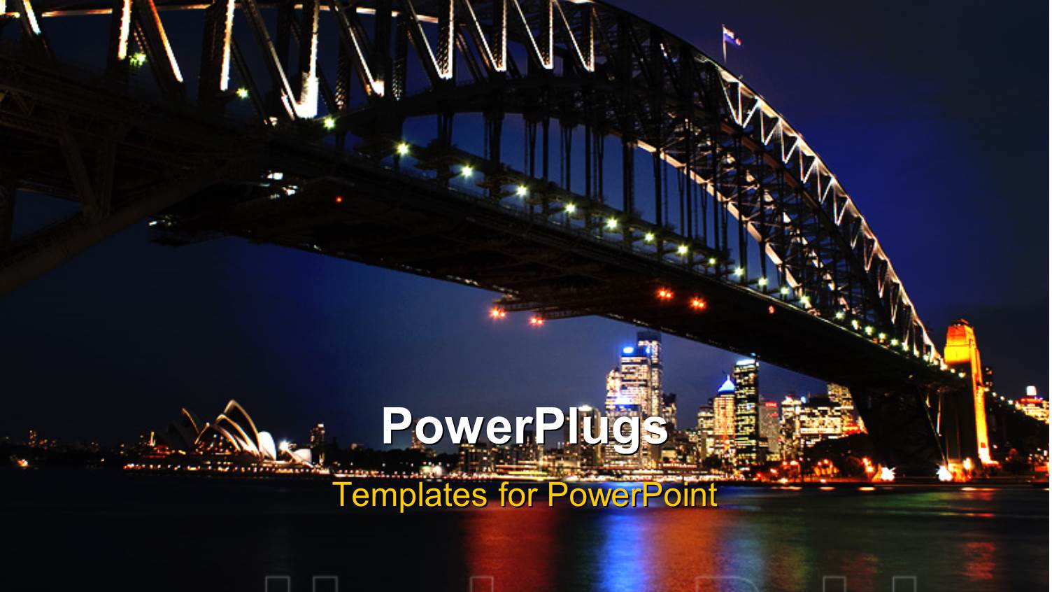 the Sydney Bridge with Skyscrapers on the other Side