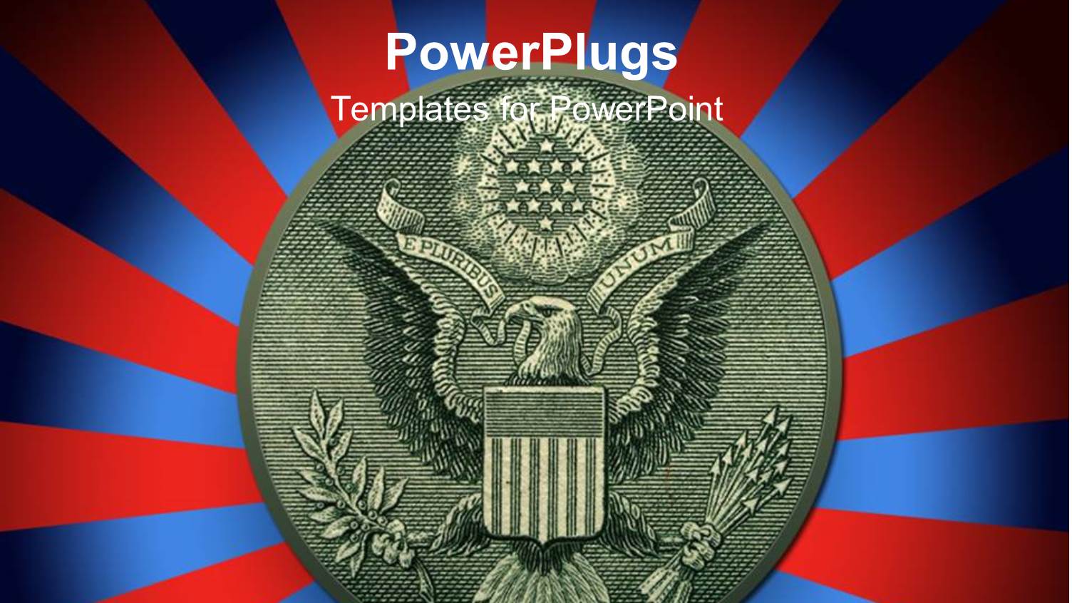 the Symbol of America with a Number of Lines in Background