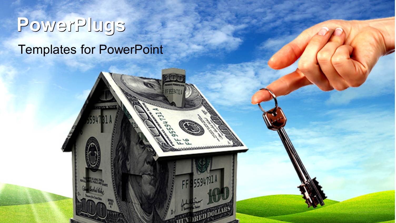 Symbol of Real Estate, with Nature