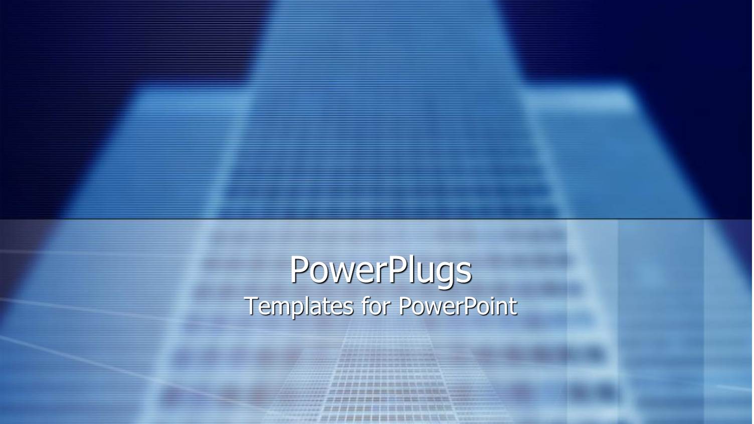 Tall Buildings in Front of a Plain Deep Blue Background