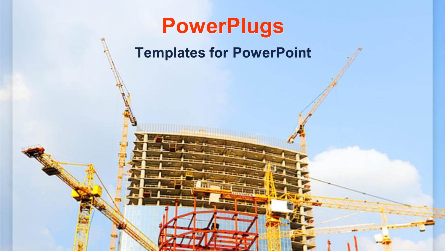 Tall Yellow and Red Colored Glass Building Under Construction