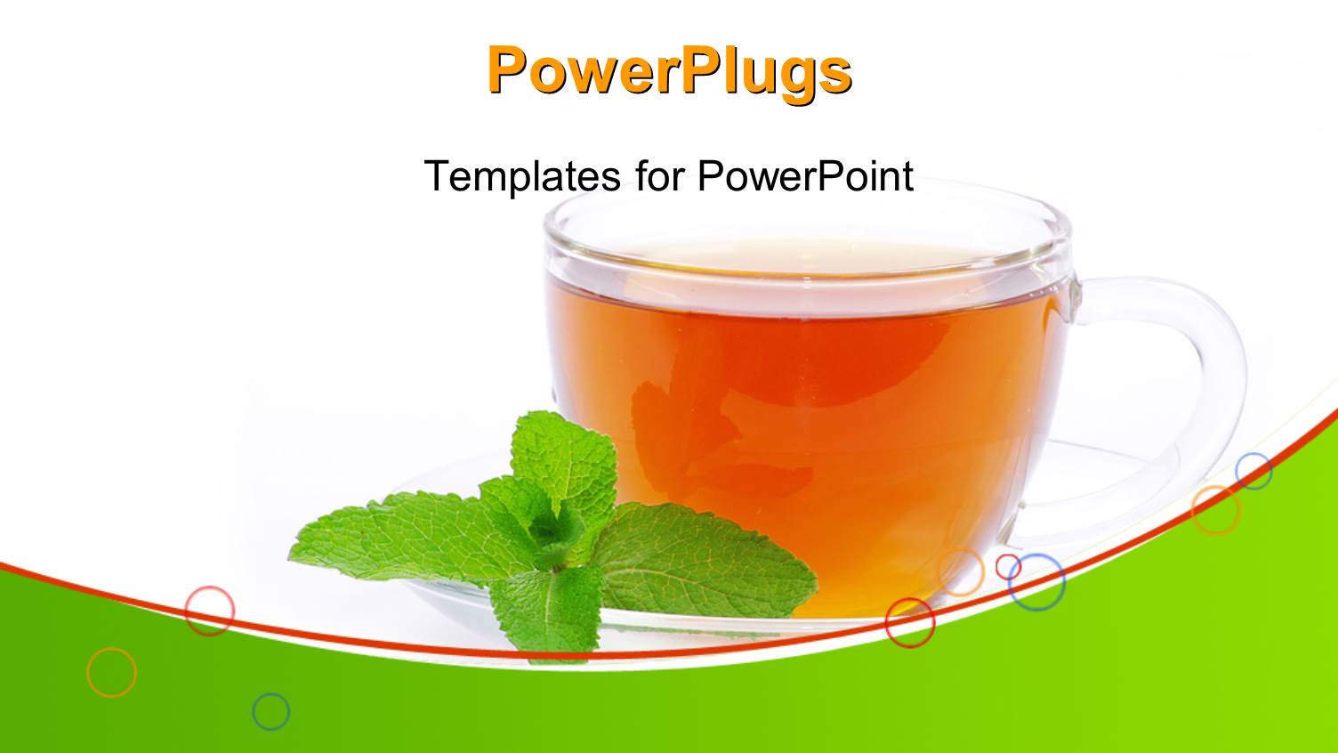 Tea in Cup with Leaf Mint