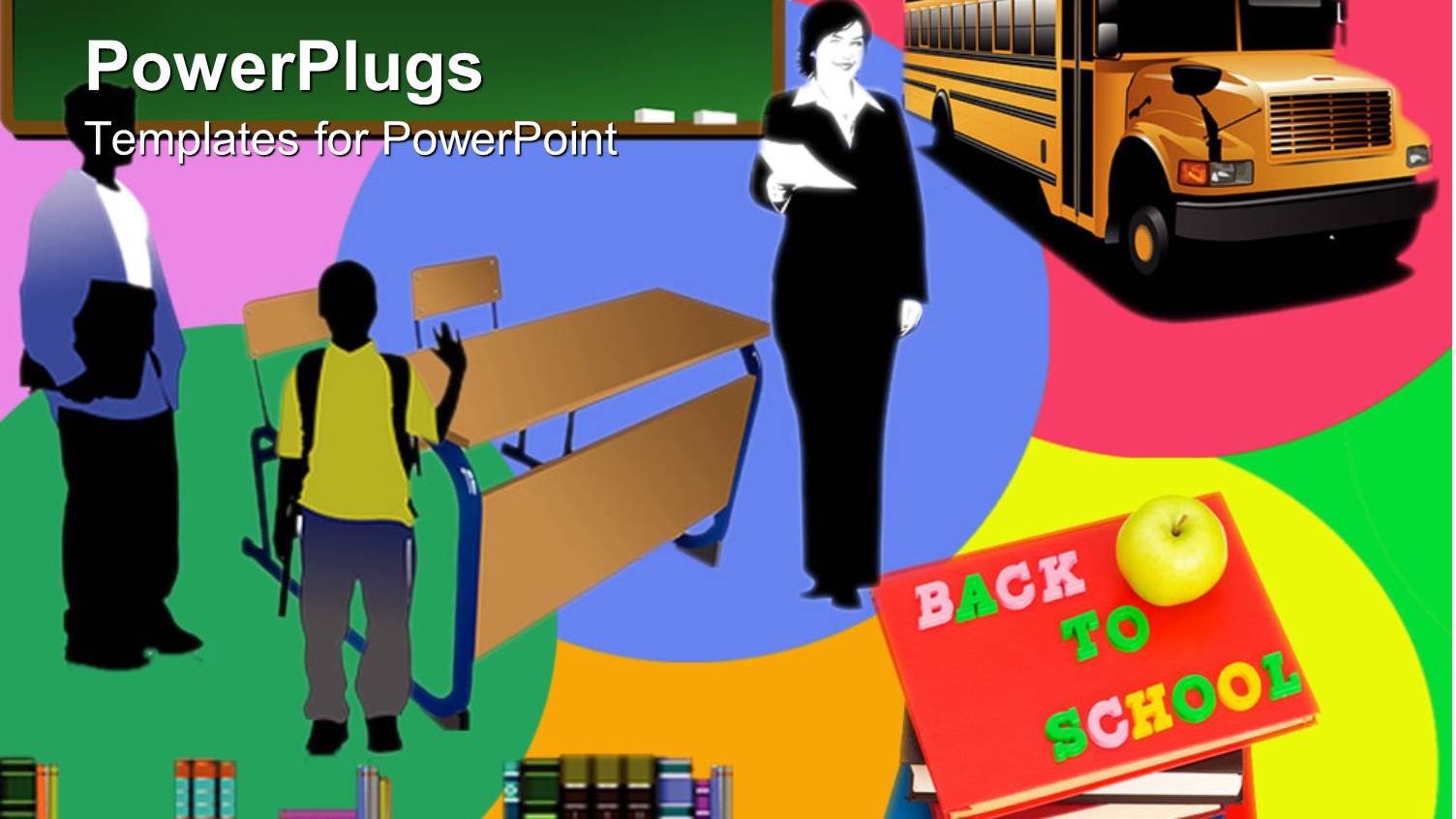 a Teacher  with School Bus and Students