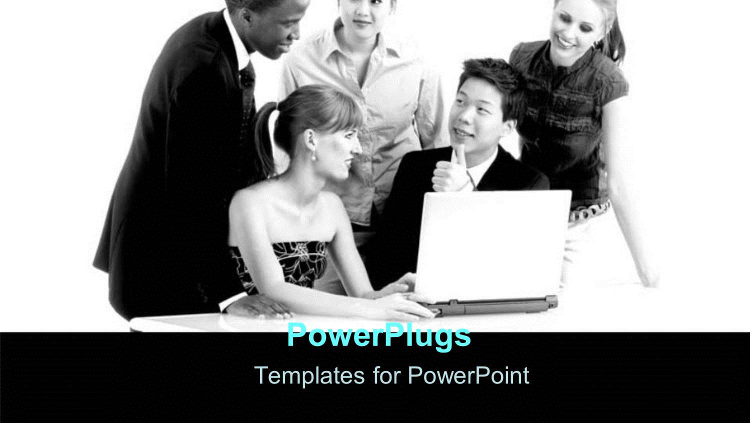 Team of Multiracial Business People Working Together 