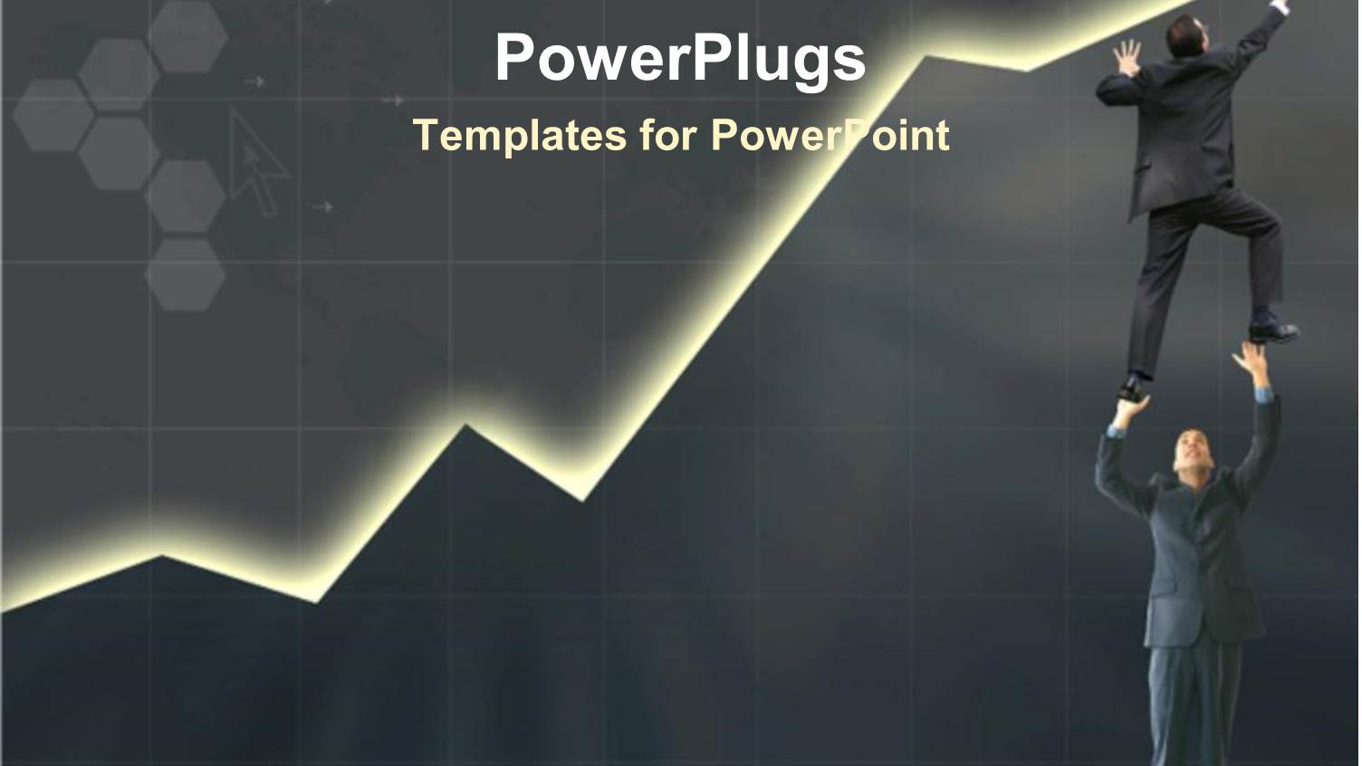 Teamwork to Build Sales Marketing and Business Grey Background