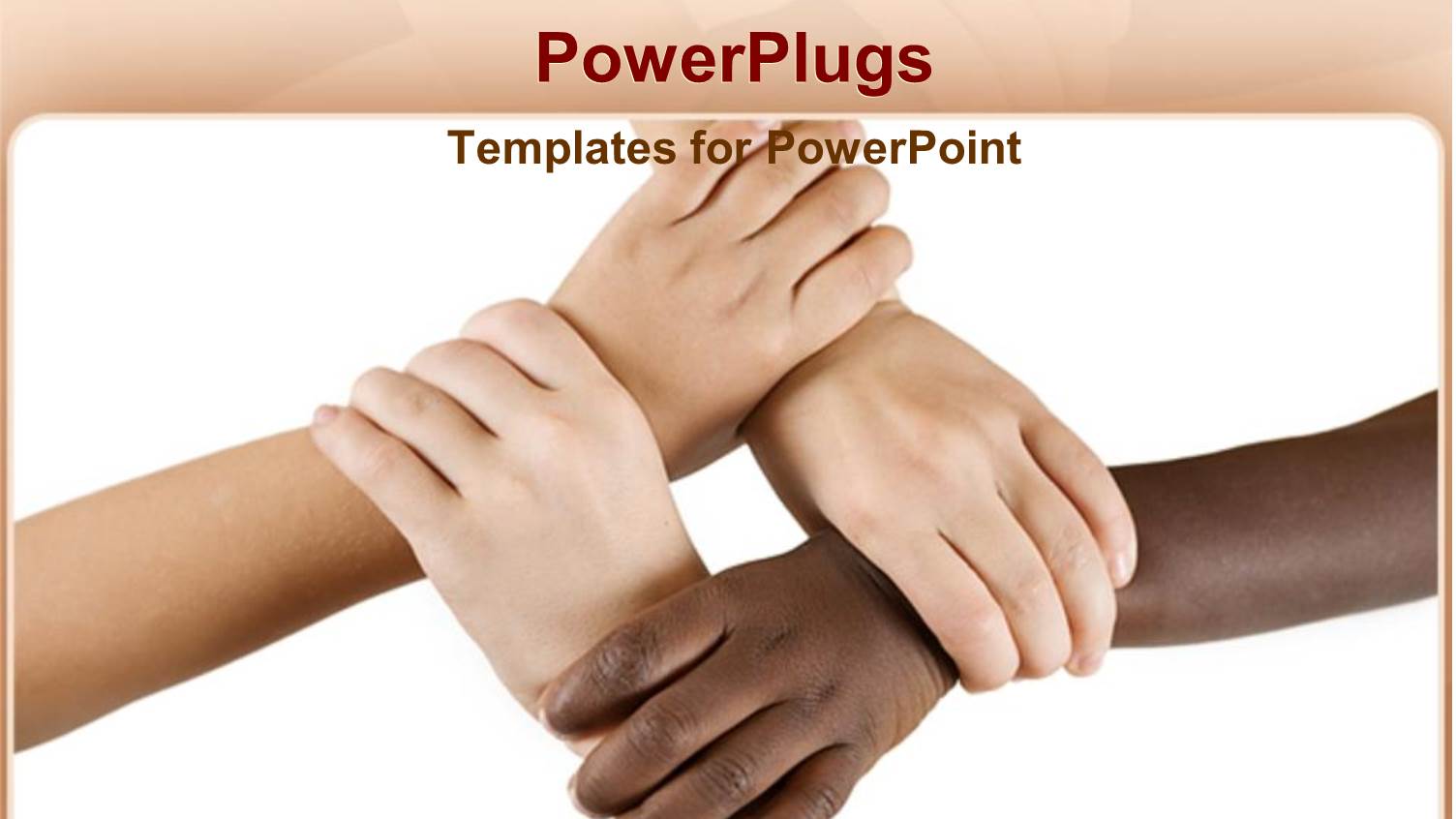 Teamwork Diversity Hands Working Together Discrimination as a Metaphor