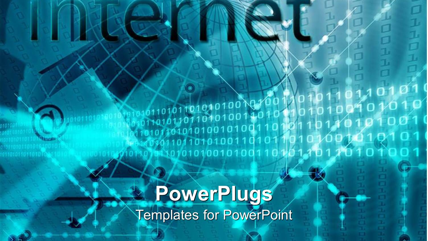 Text which Spells Out the Word Internet and a Transparent Globe