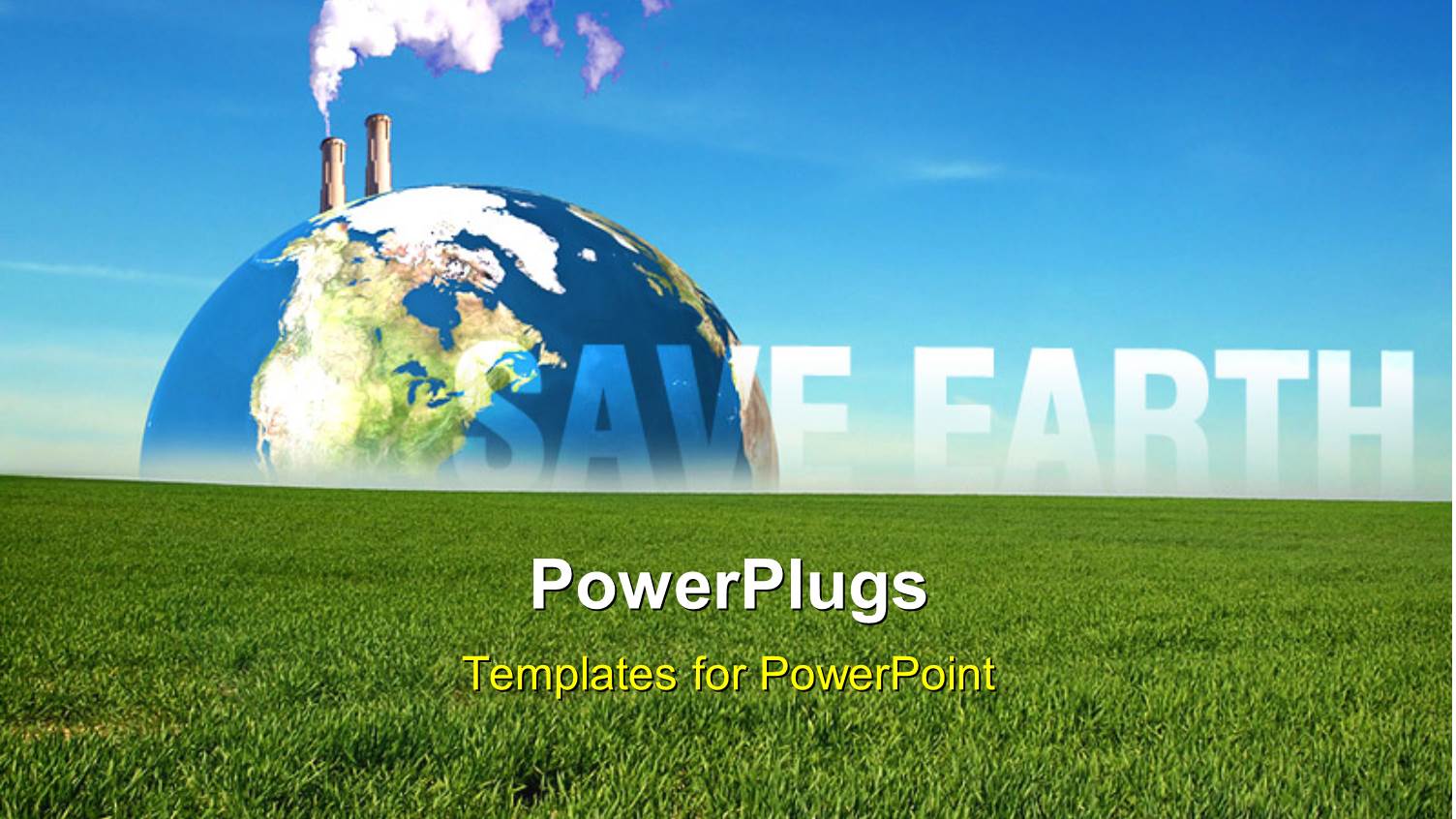 Thick Smoke Coming Out of Exhaust Over Earth Globe 