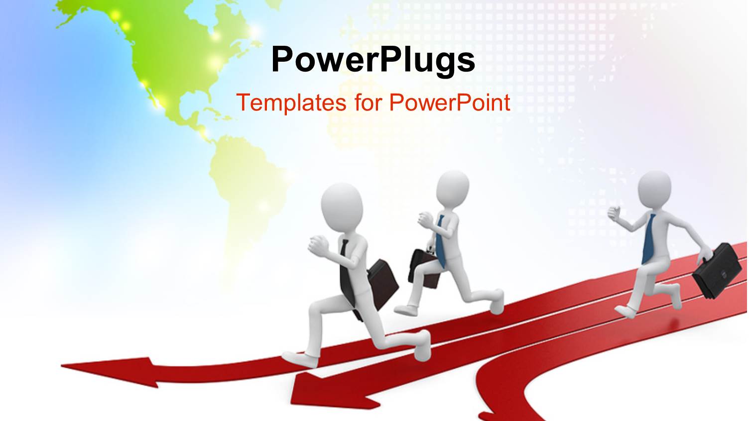 Three 3D Characters Running on a Red Race Track