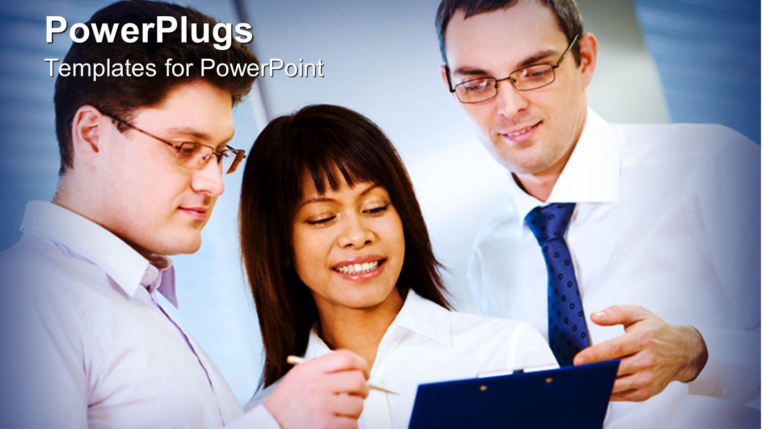 Three Business People Having a Discussion During a Meeting