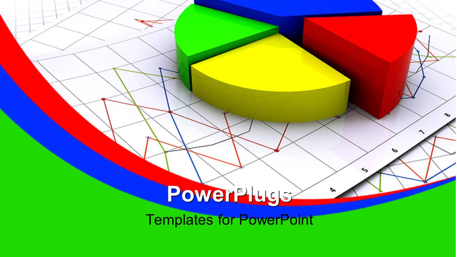 Three Dimensional Exploded Pie Chart on Business Charts