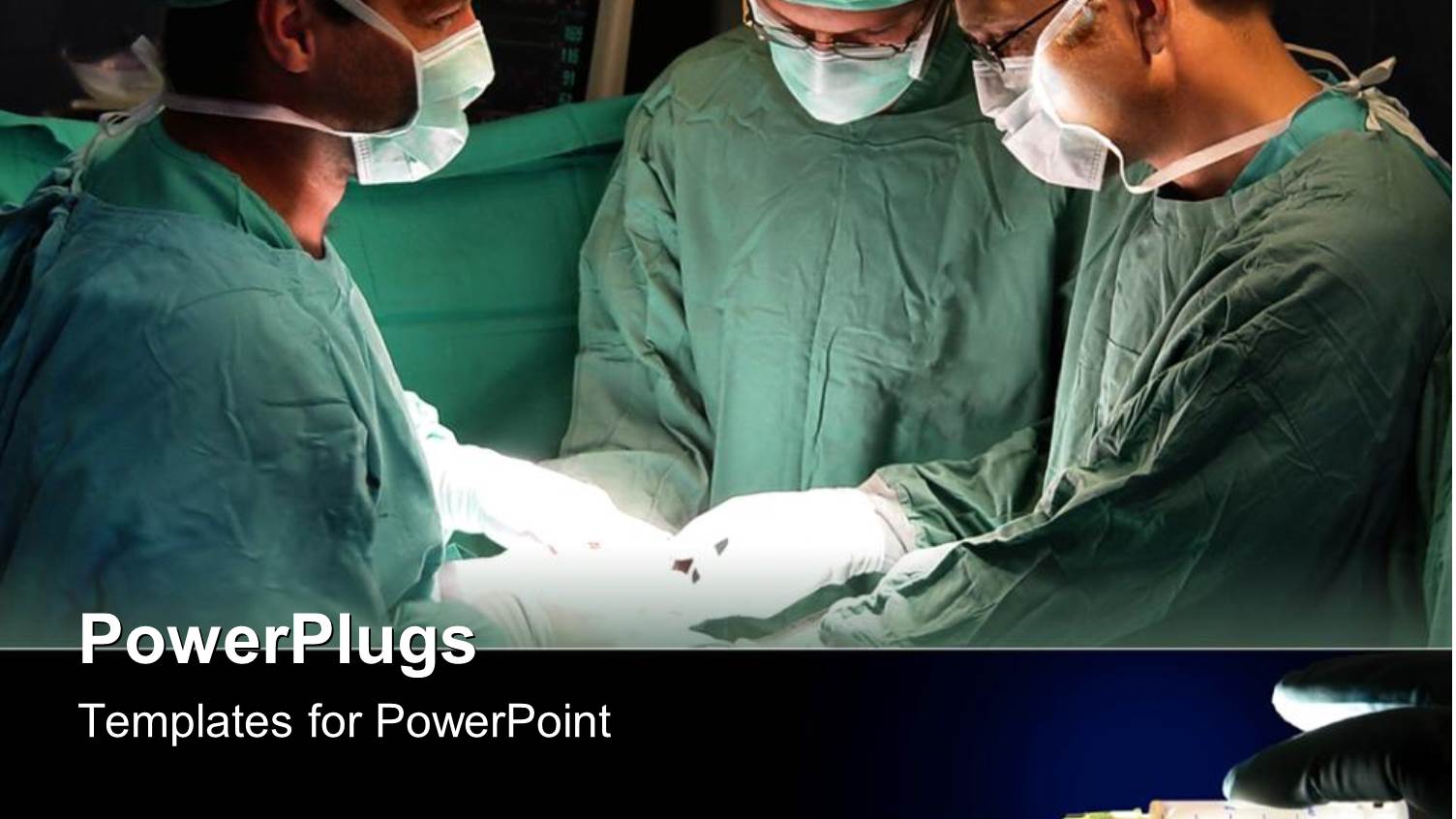 Three Doctors in Scrubs and Surgical Masks