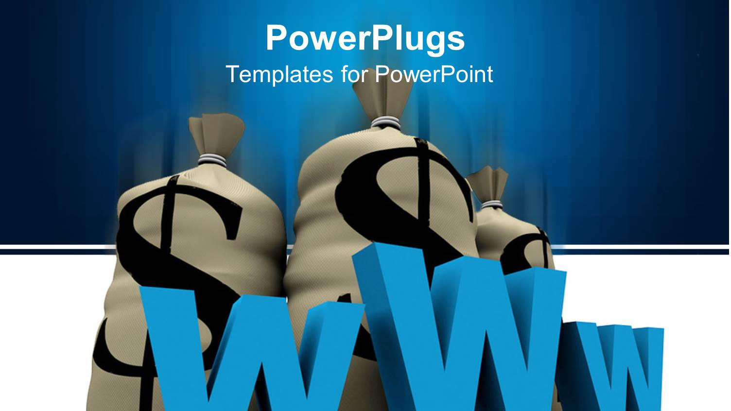 Three Grey Bags with a Dollar Symbol and a 