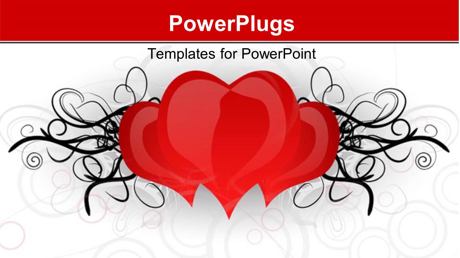 Three Heart with Designs on a White Colored Background