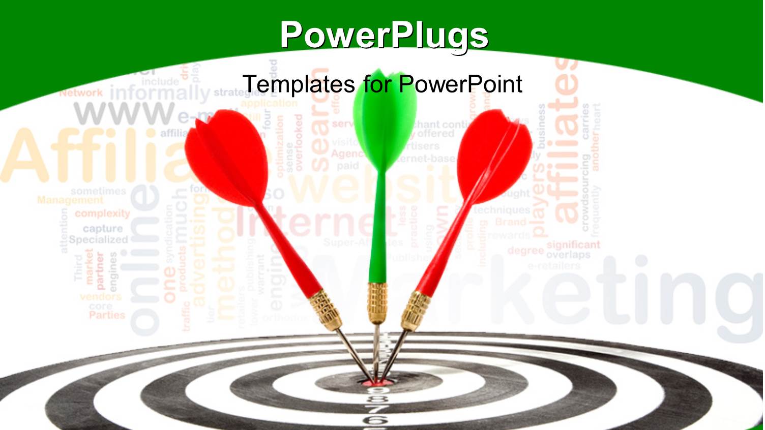 Three Multi Colored Darts Hitting the Middle of a Dart Board