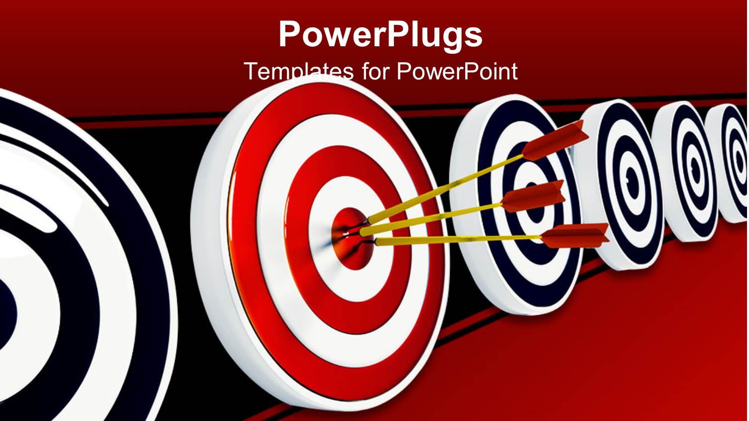 Three Red Darts in the Middle of a Red and White Dart Board