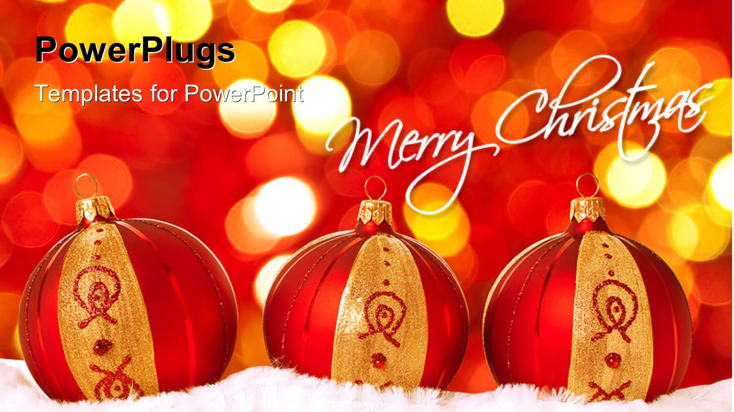 Three Red and Gold Colored Christmas Balls with Lights