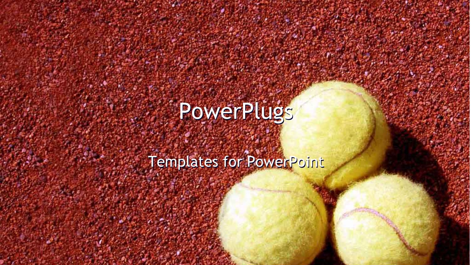 Three Tennis Balls Arranged on Red Grainy Background