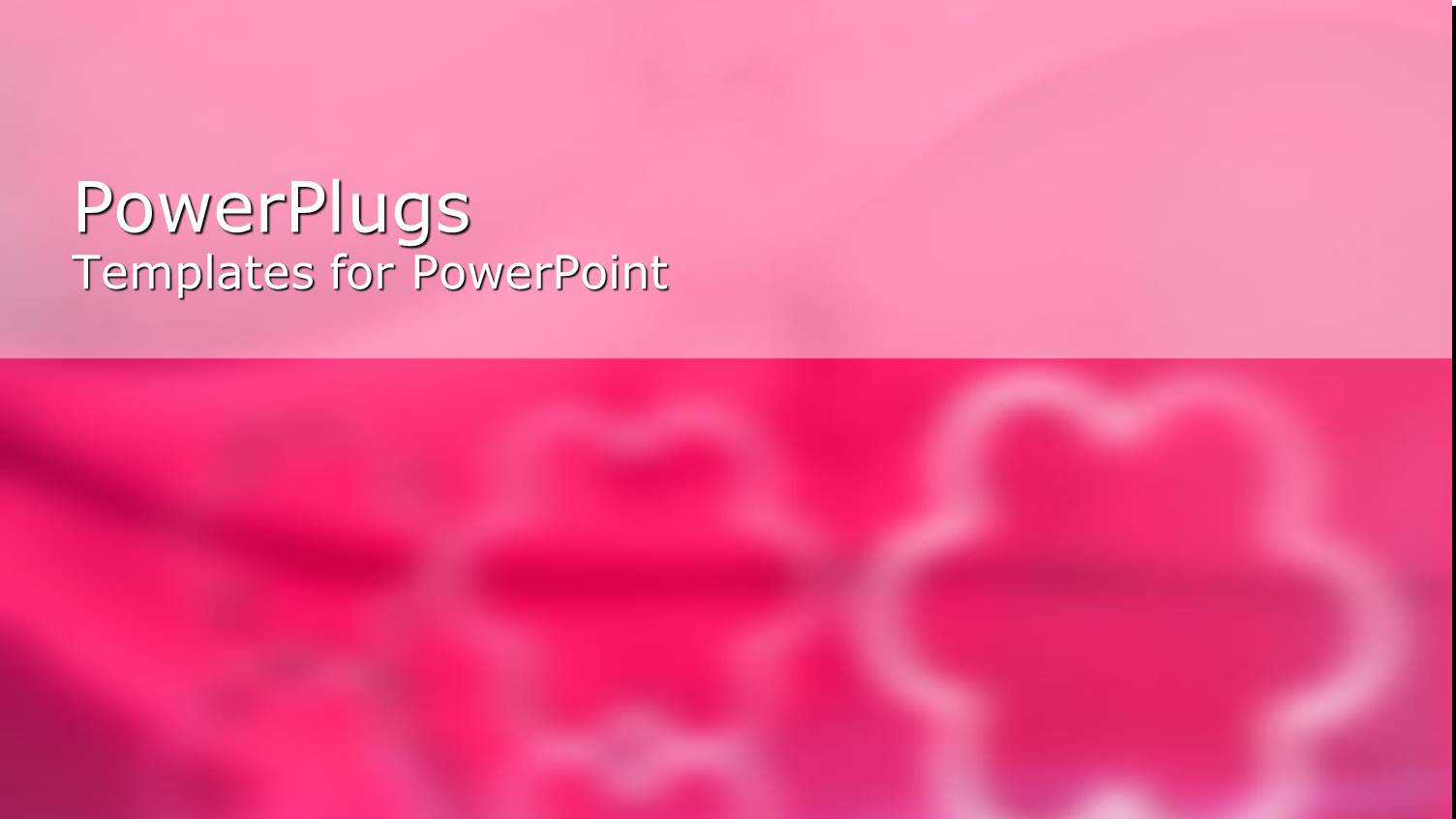 Three White Floral Patters on a Blurry Pink Background