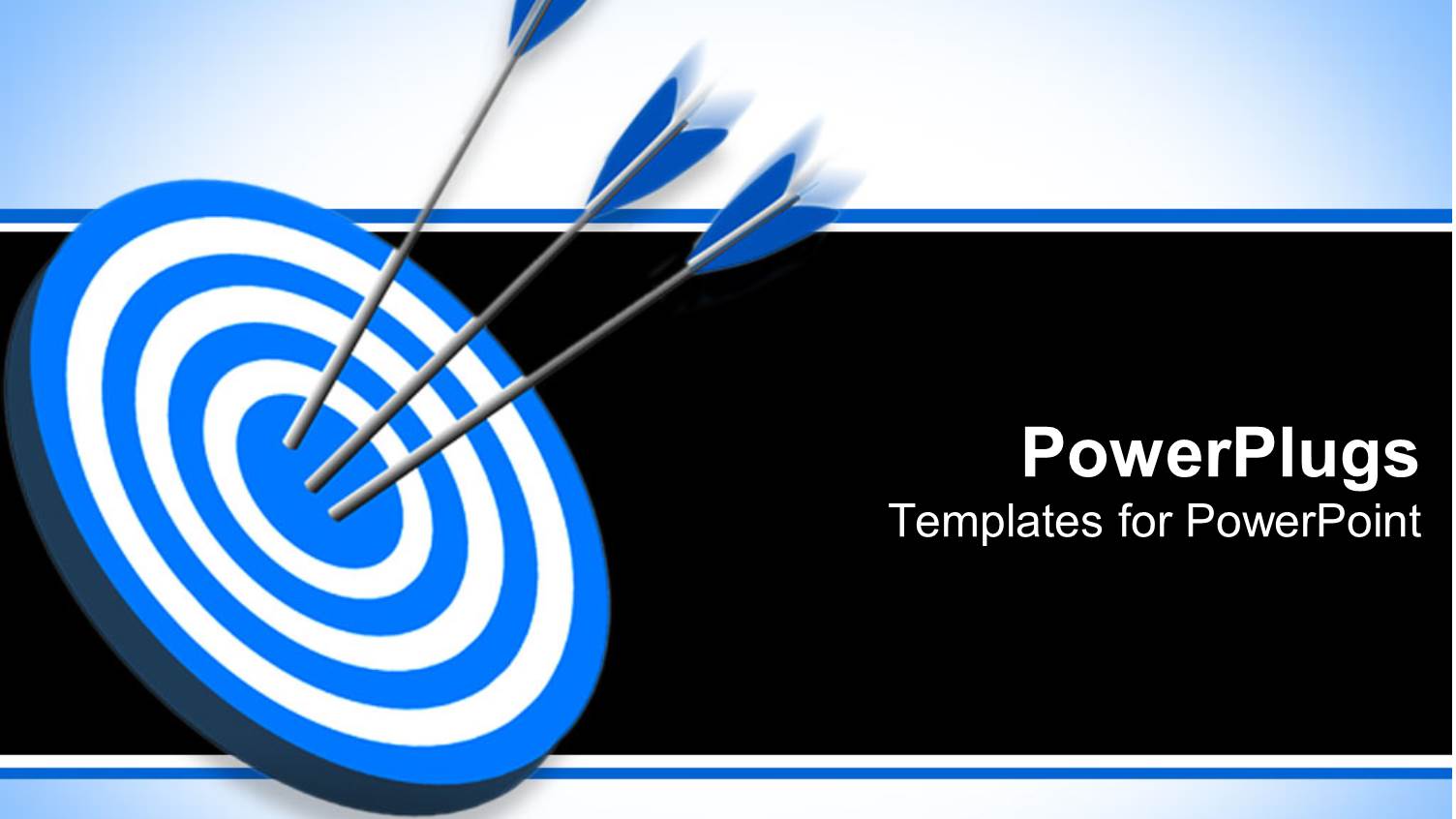 Three Yellow Darts Shot at the Center of a Blue Dart Board