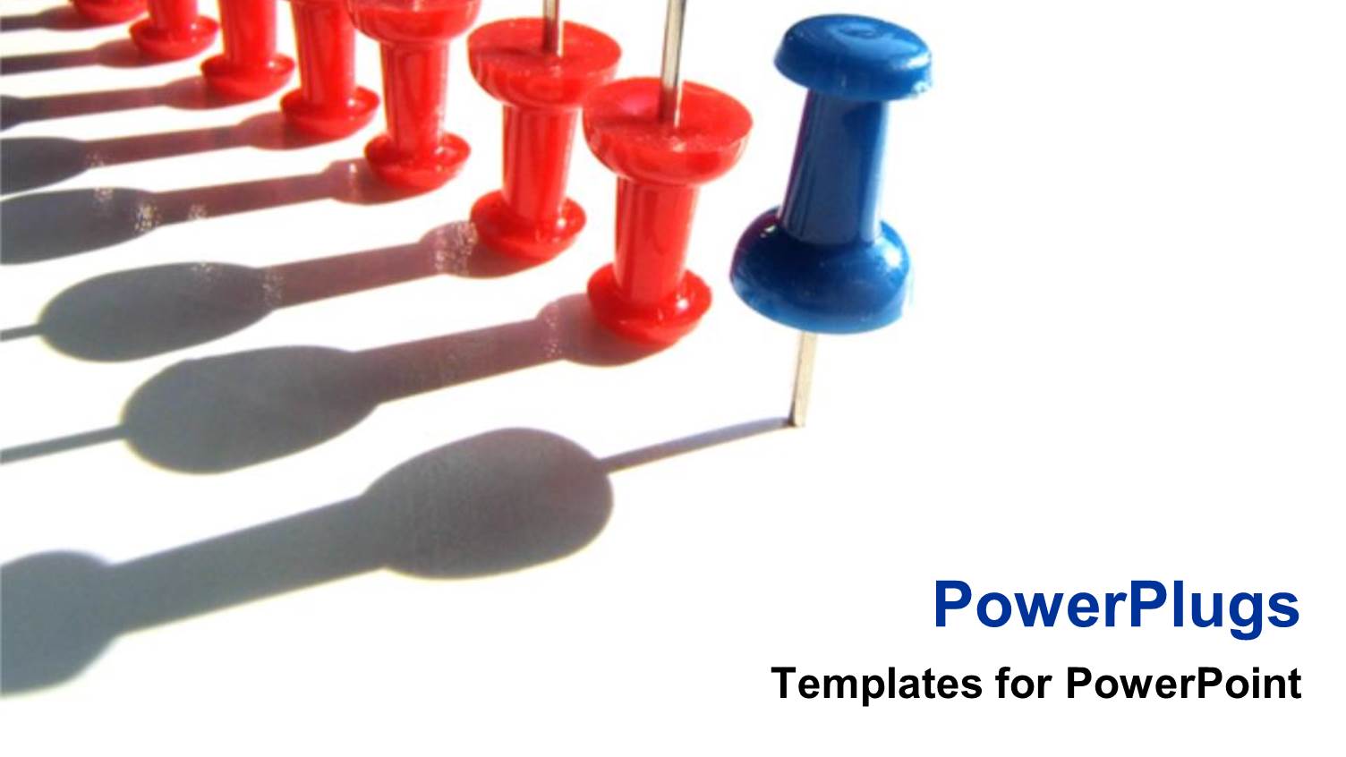 Thumbtacks as a Metaphor Unique Stand Out Leadership Leading Others