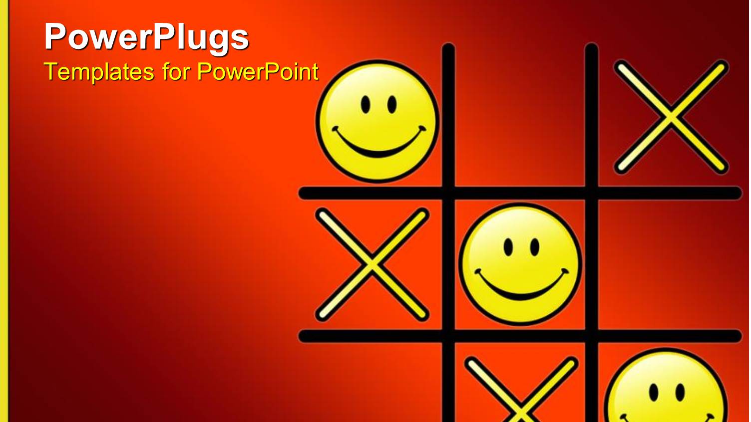 Tic Tac Toe Game with Winning Smiley Face Os