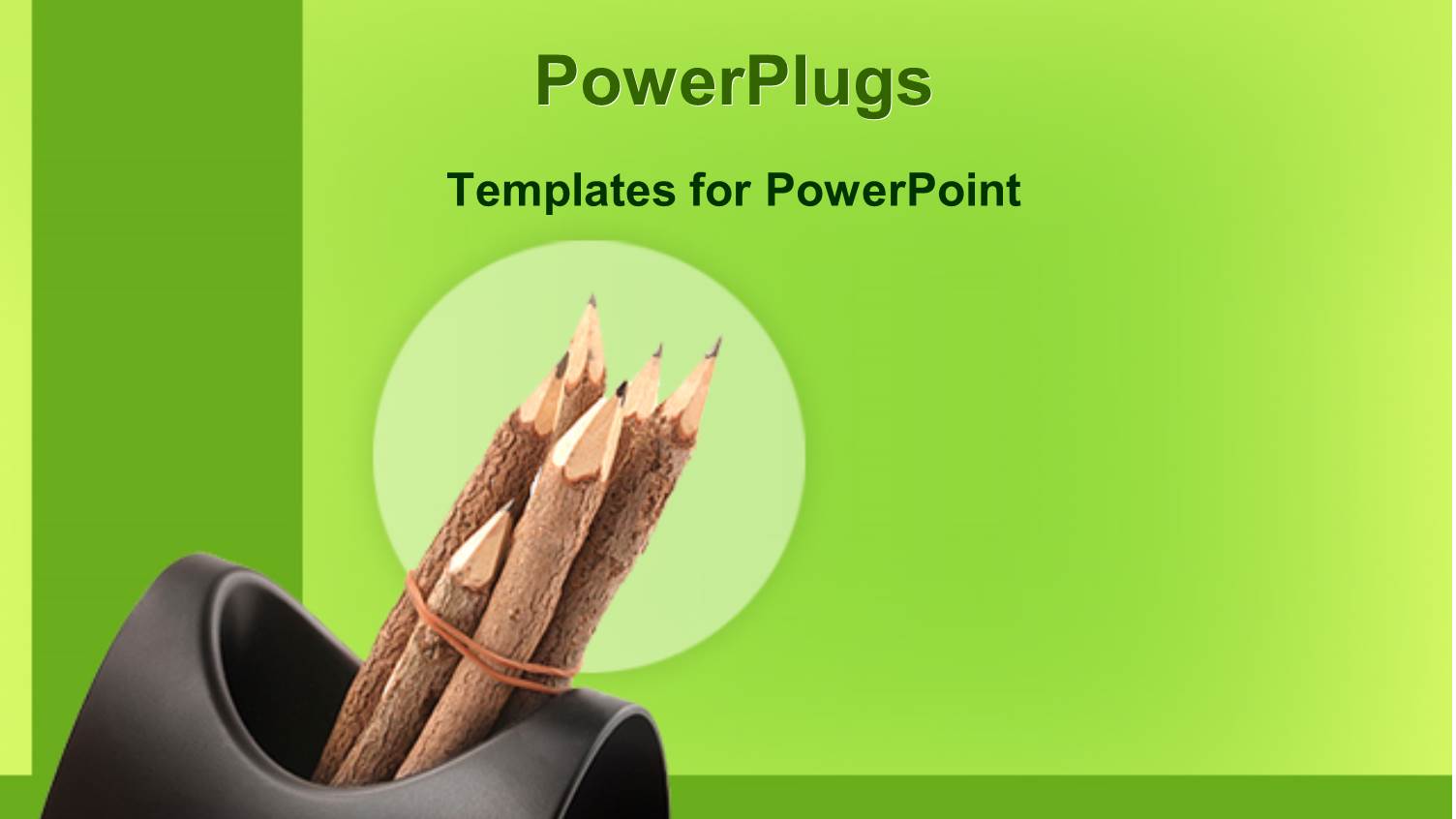 Tied Bunch of Wood Branches Sharpened like a Pencil