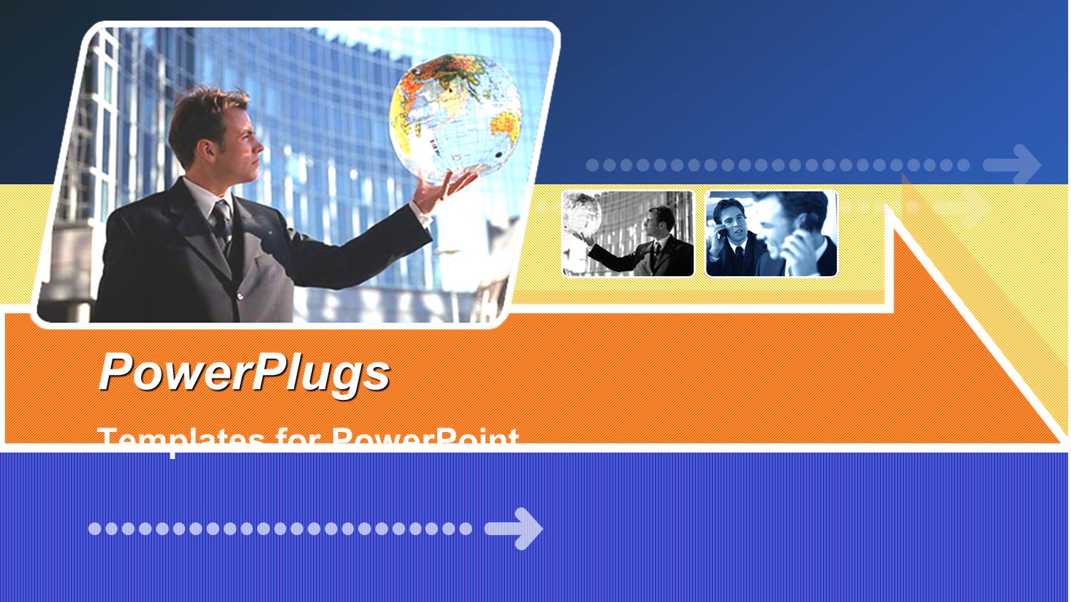 Tiles with a Man Holding Up a Gold Colored Globe