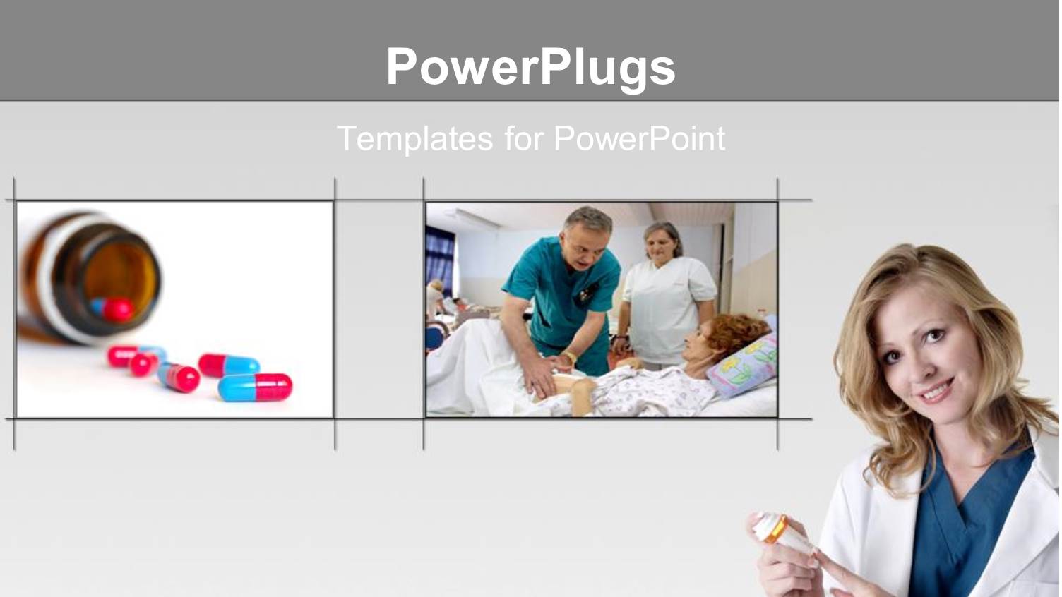 Tiles Showing a Doctor and  Nurse Treating a Patient