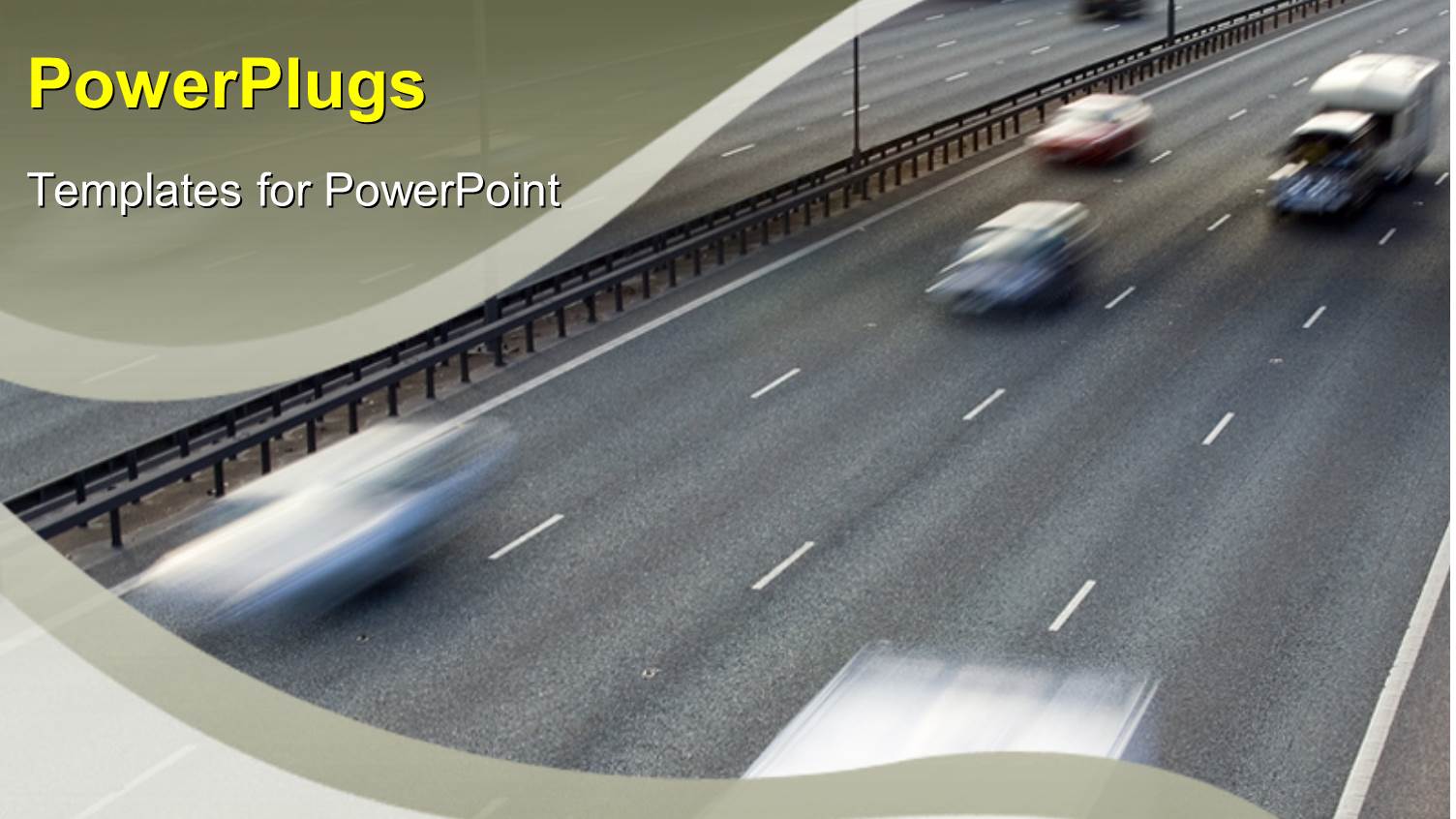 Traffic Motion Blurred on a Motorway