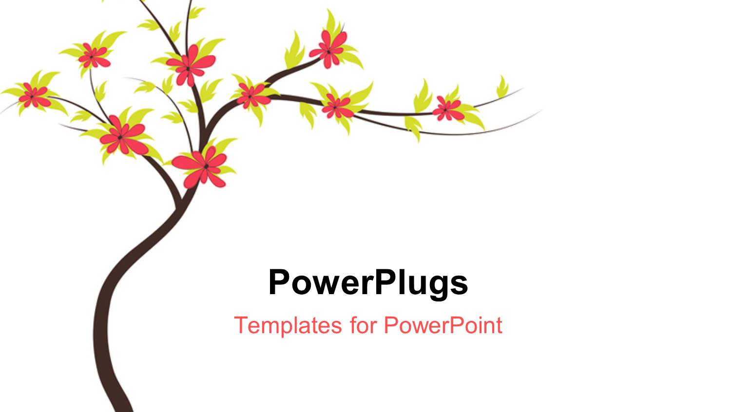 a Tree with Many Flowers and White Background