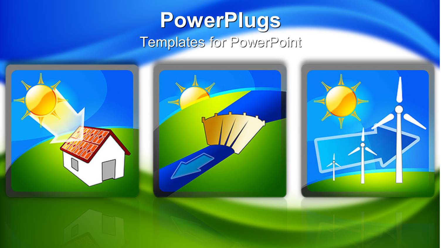 Tree Tiles Showing the Flow of Renewable Solar Energy