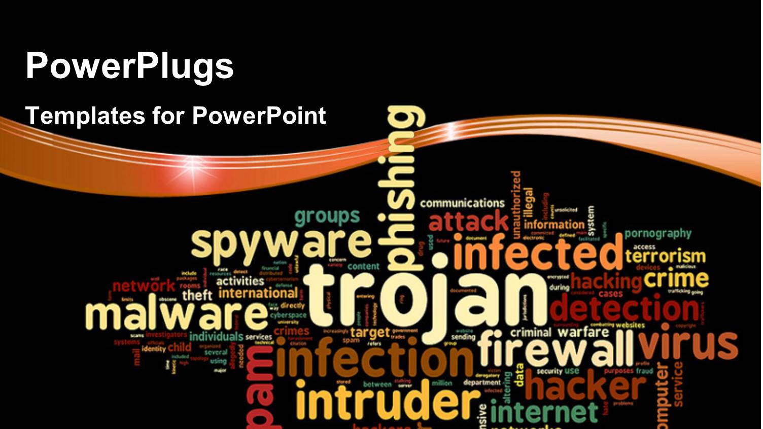 Trojan Concept in Word Tag Cloud with a Nice Curve