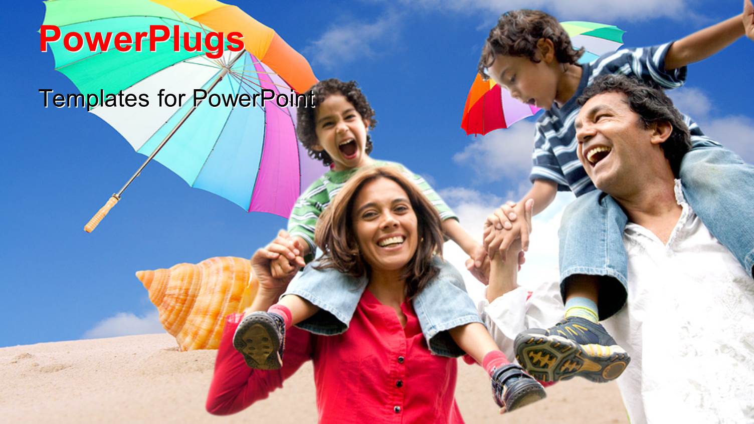 a Family Enjoying on the Beach