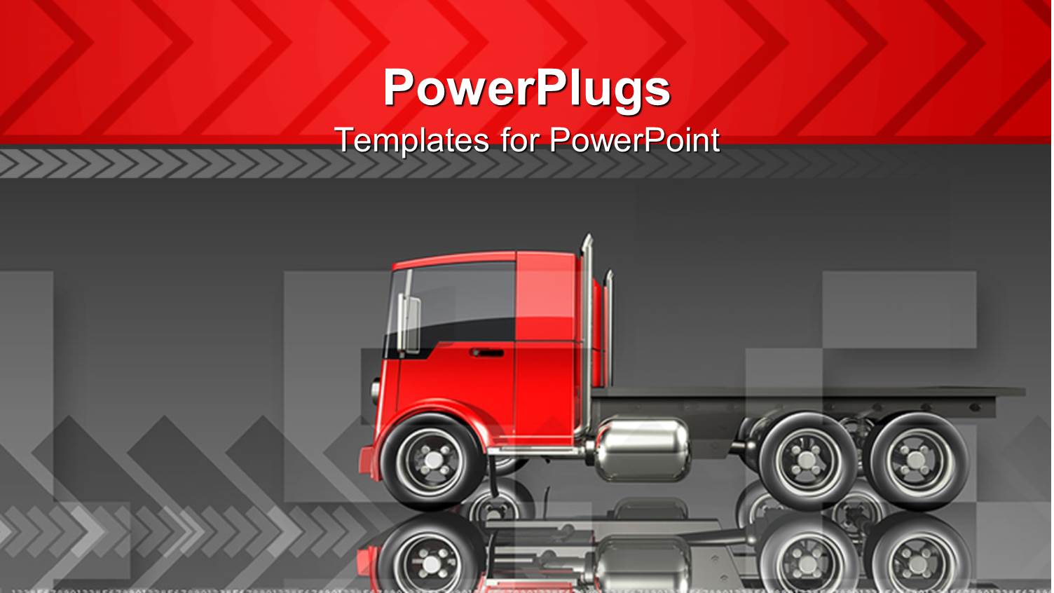 a Truck with its Reflection in the Background