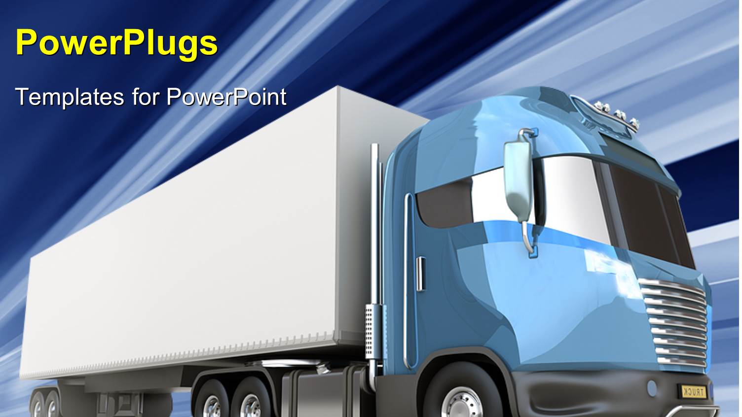 a Truck in Speed with Lines in the Background