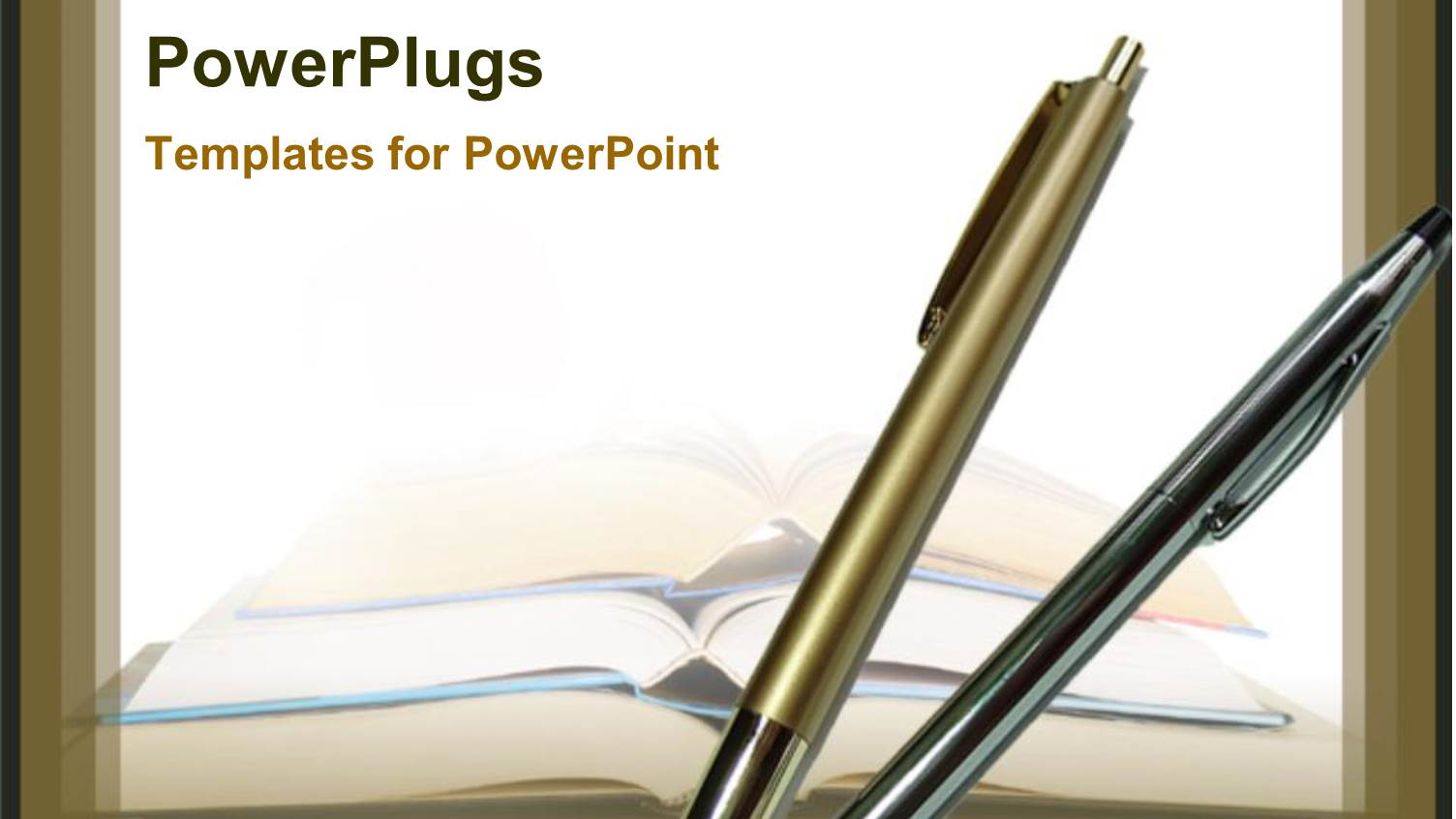 Two Ballpoint Pens with Pile of Open Books on Laptop Computer