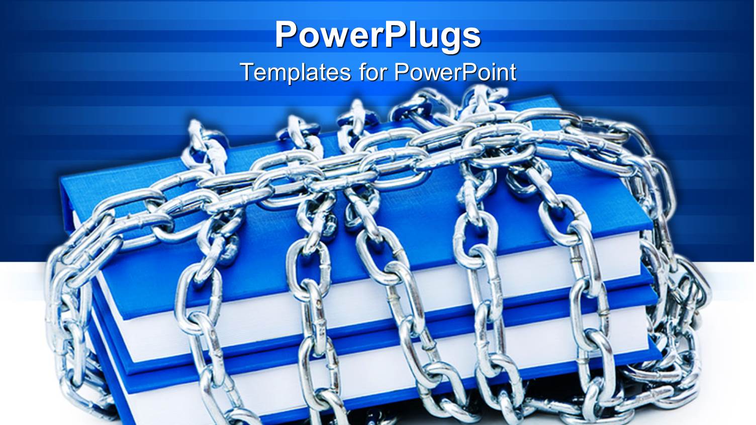 Two Blue Colored Books Well Tied with a Silver Chain