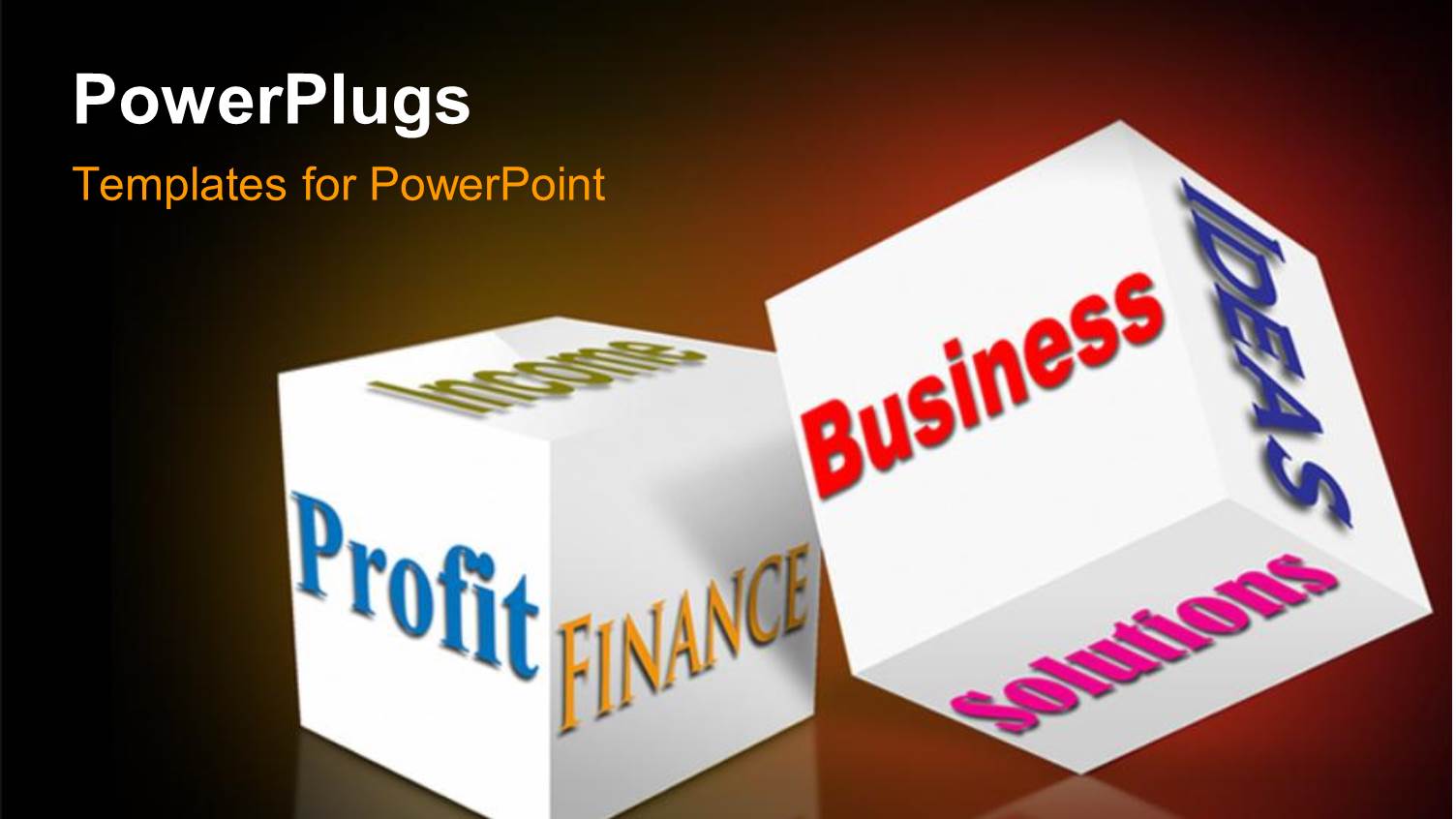 Two Boxes with a Reddish Background and Place for Text