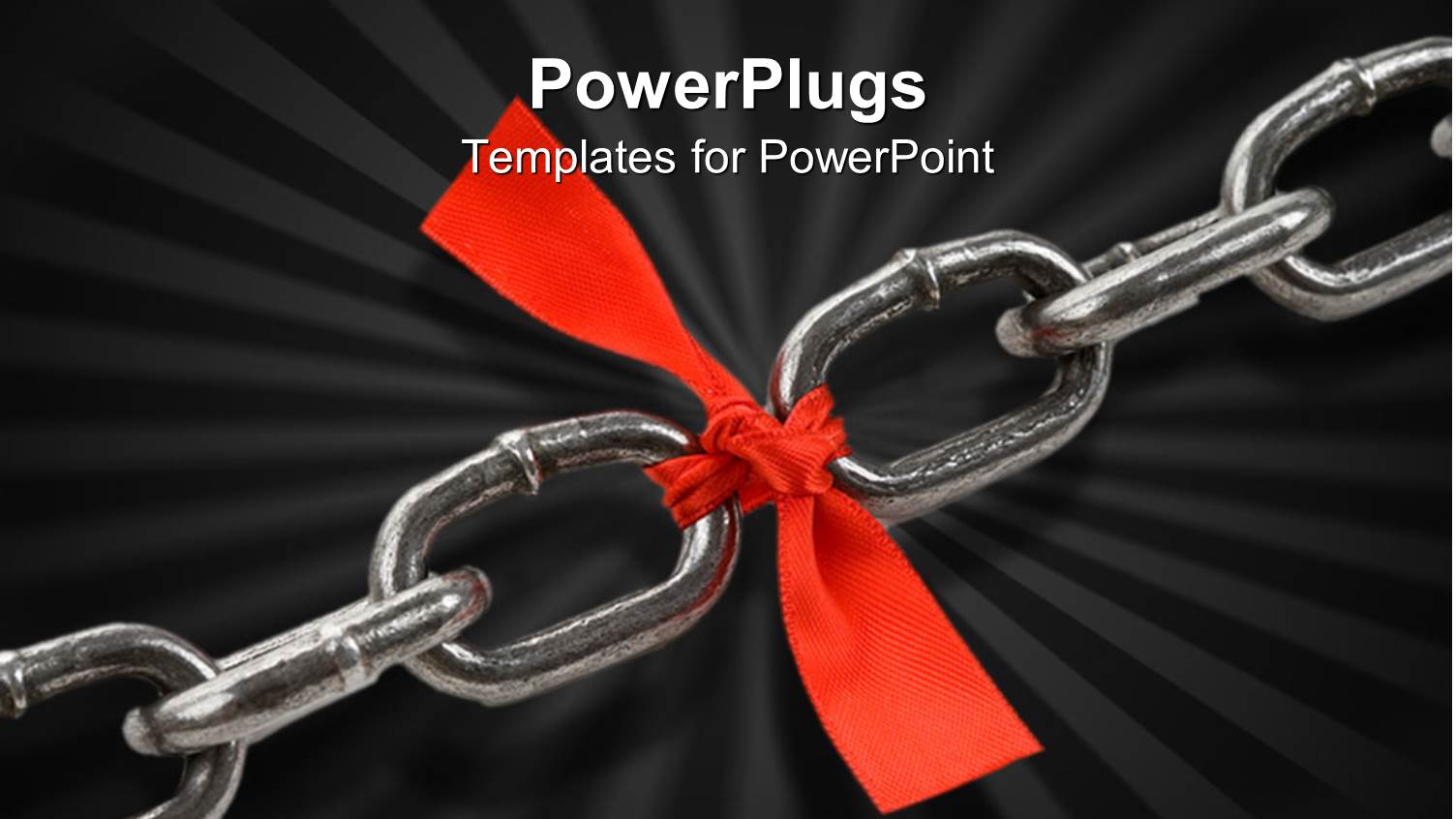 Two Chains Tied with the Help of Red Bow