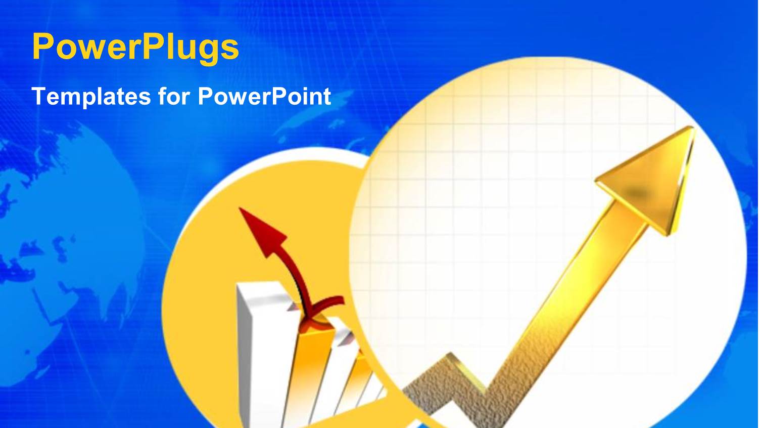 Two Circles with a Bar and Bluish Background