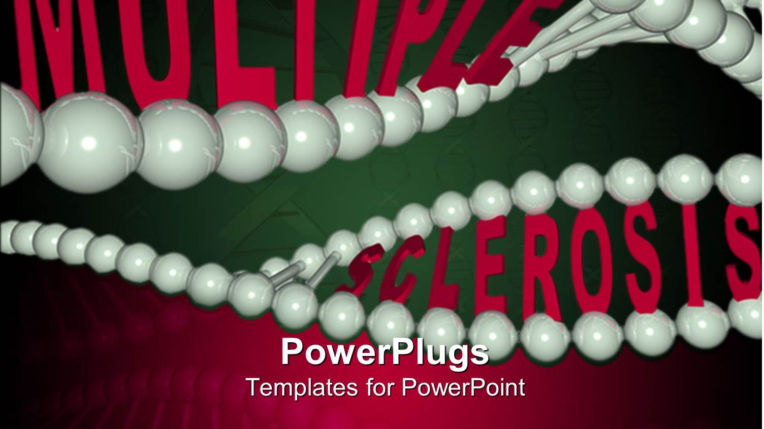 Two DNA Strands with Text 