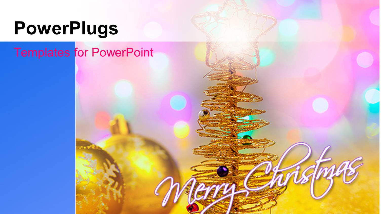 Two Gold Colored Christmas Balls and a Gold Christmas Three