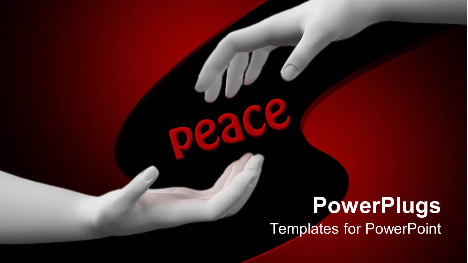 Two Hand Coming Together for a Hand Shake and a Text which Spells Out the Word